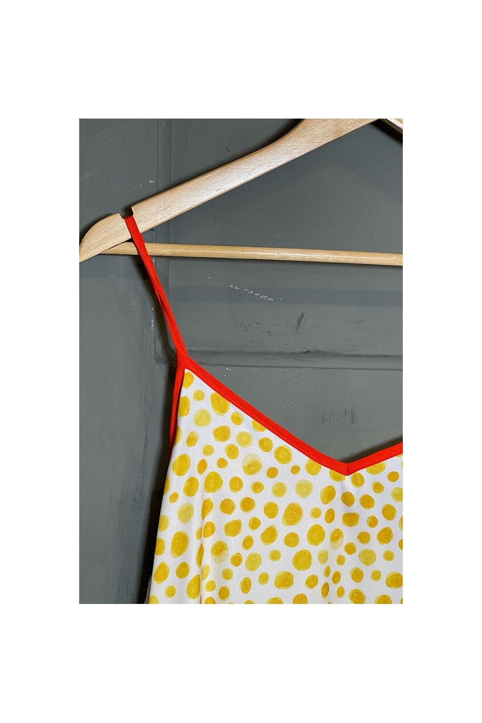 Yellow Pattern Strap Top - Γυναικείο Τοπ