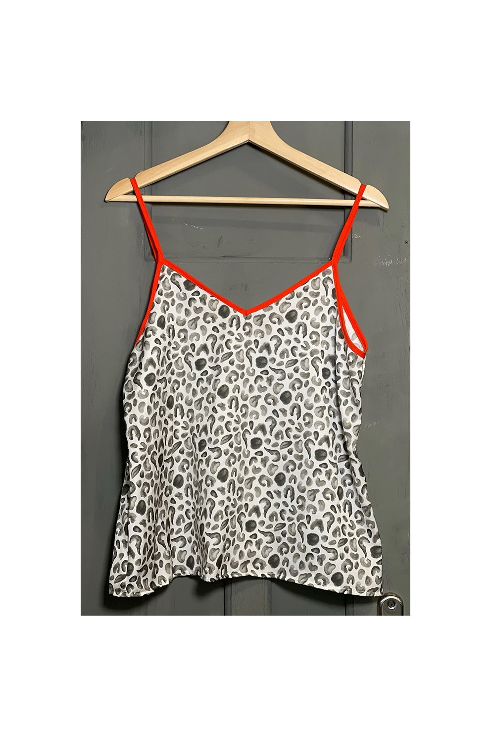 Animal Pattern Strap Top - Women Top